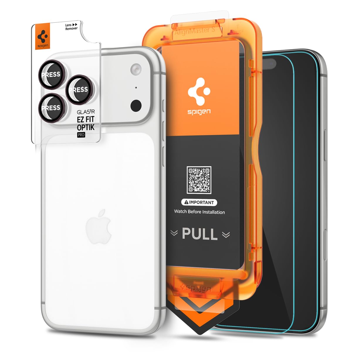 Spigen Pacchetto protezioni per schermo e fotocamera iPhone 18 Pro