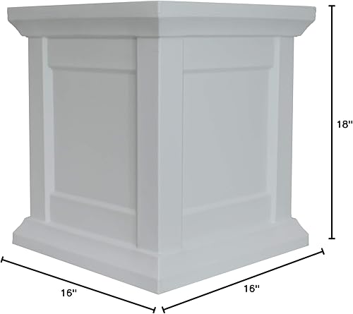 Miniatura 10 de Tusco Products Maceta colonial moderna, 16 pulgadas, color negro