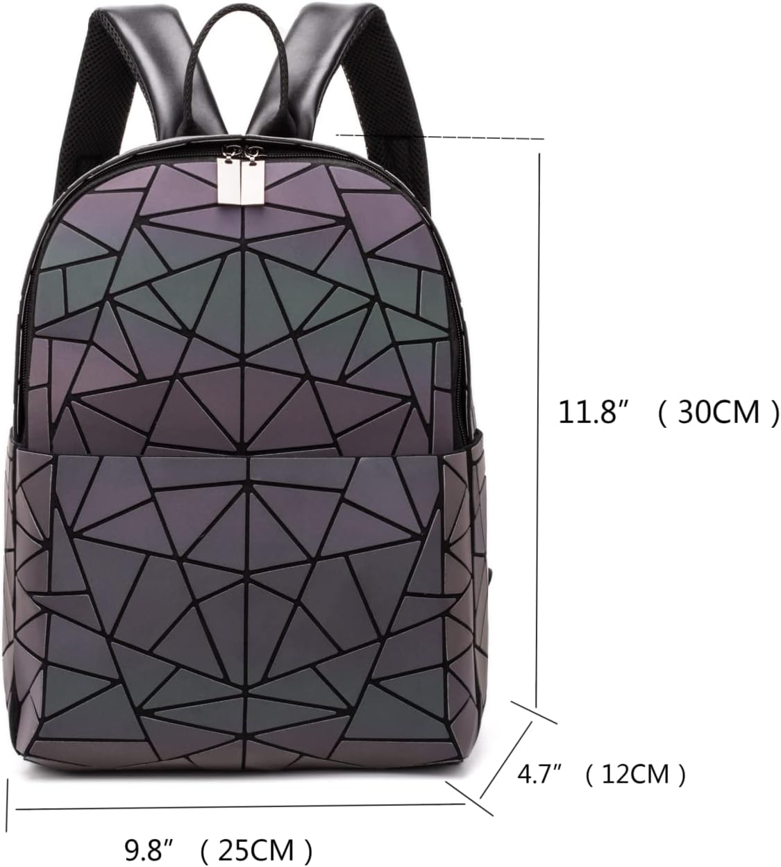 Geometric Luminous Backpack Fashion 