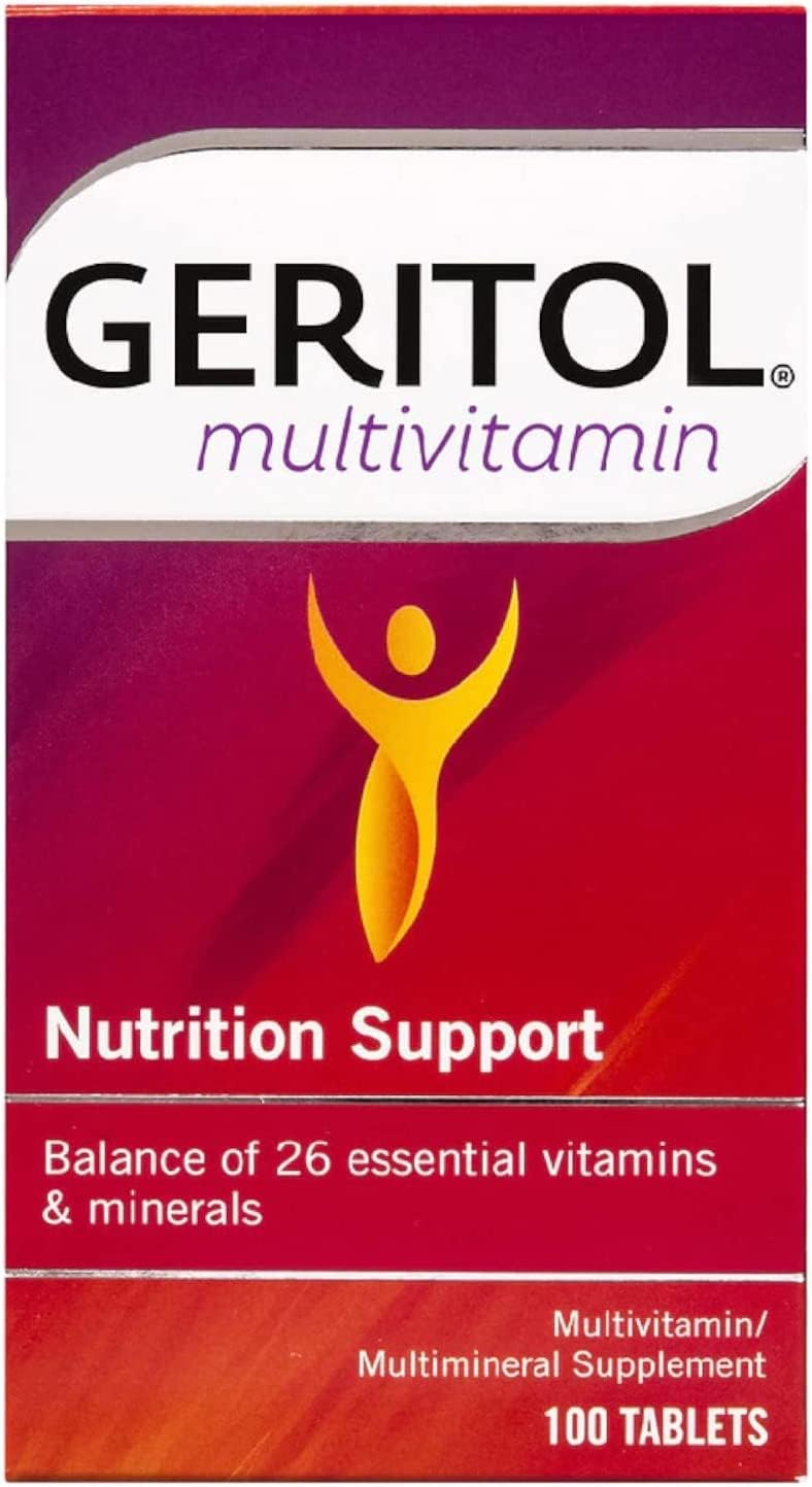 GeritolComplete Multi-Vitamin Mineral Supplement Tablets - 100 Count (Pack of 4) by Geritol