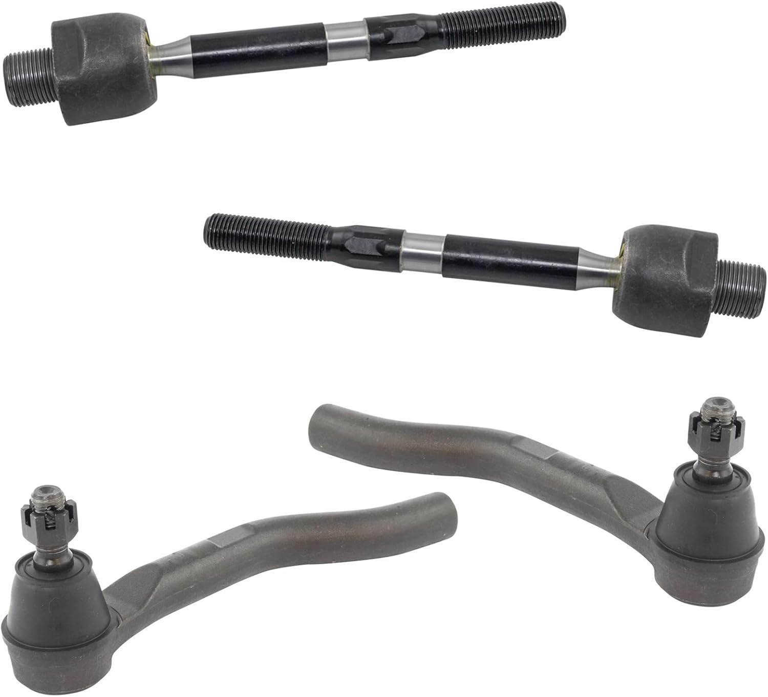 TRQ Front Tie Rod Set Compatible with 2015-2017 Acura TLX 2013-2017 Honda Accord