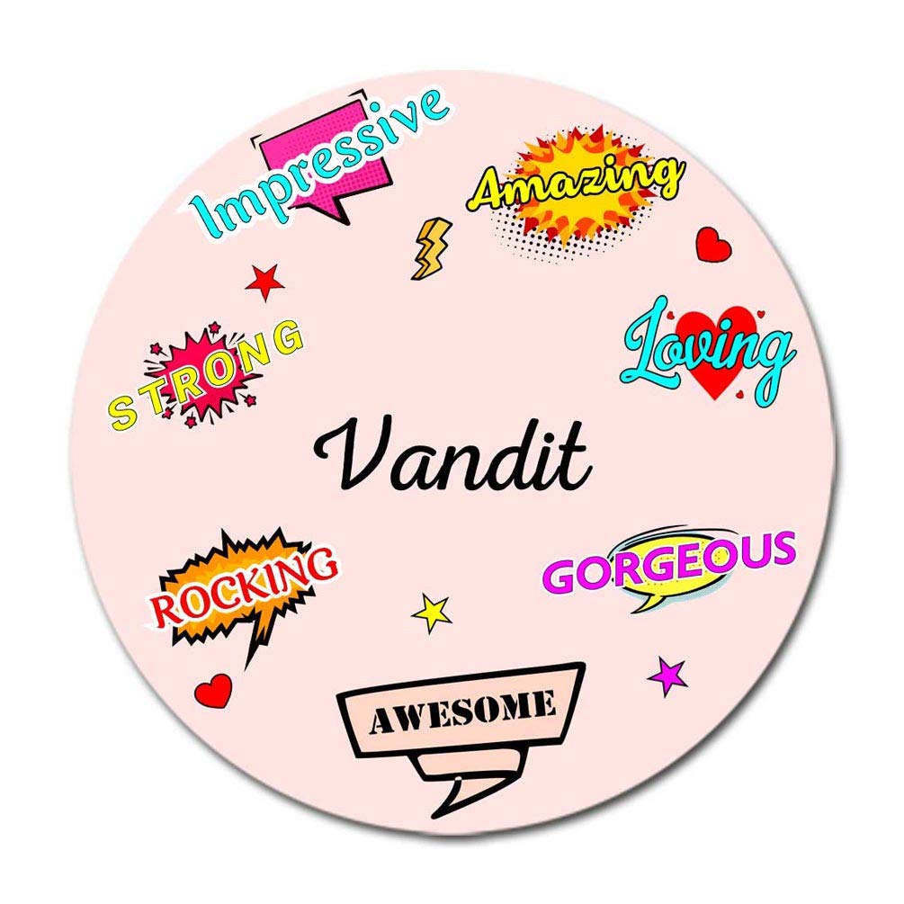 FABTODAY Fridge Magnet - Best Gift for Happy Birthday, Anniversary, Loved Ones, Everyday Gifting - Name - Vandit