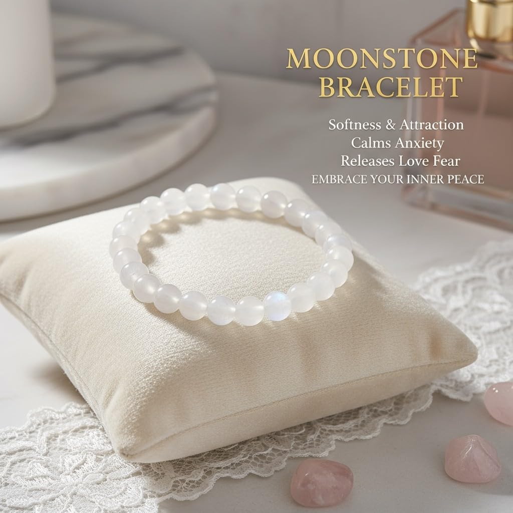 The Vida Handmade AAA+ Quality Crystal Stretch Elastic Bracelet - Nature Gemstone-8mm - Jewelry Gift - Holiday Gift - For Women & Men - Image 4