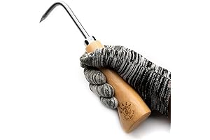 Tianbonsai Stainless Steel Hook with Wooden Handle (22.5 cm)