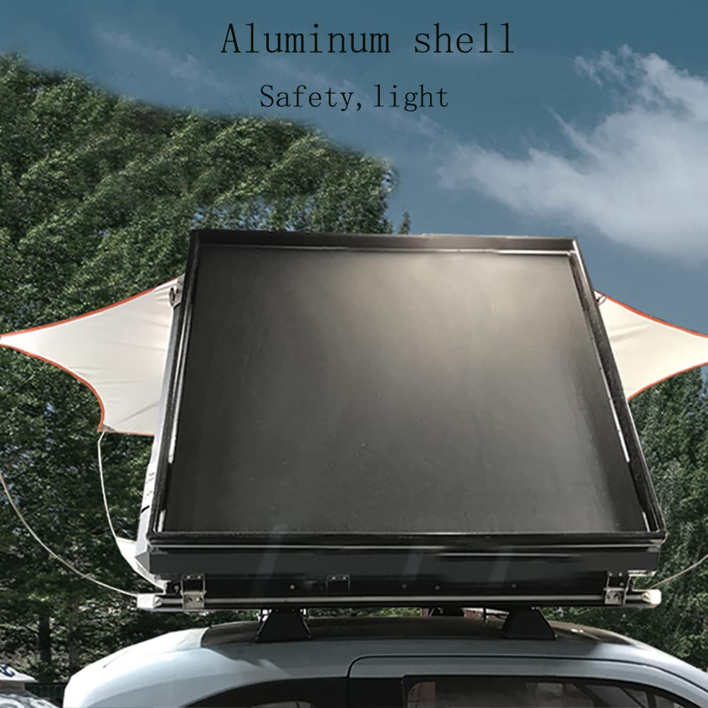 Tente de toit de voiture entièrement automatique, tente de toit pour 2 à 3 personnes, tente de camping en plein air, chambre mobile à ouverture rapide avec échelle télescopique, tente pop-up SUV