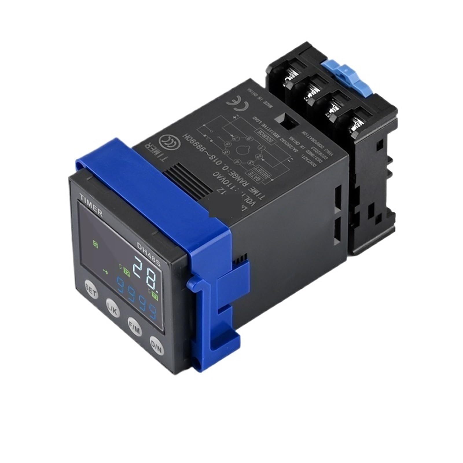 Minuterie cyclique DH48S-2Z de haute précision pour automatismes AC/DC 24V
