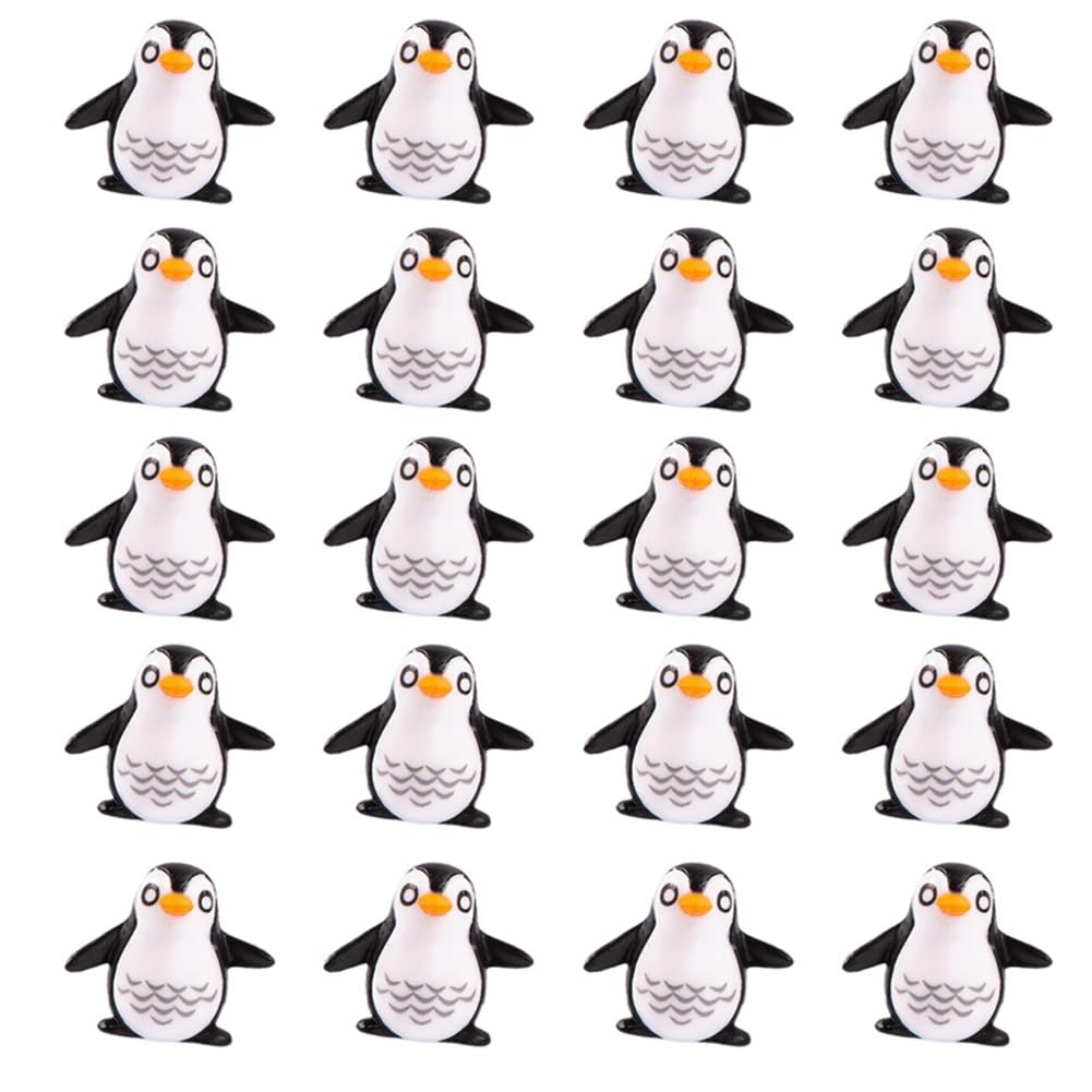 CTRLZS Micro-Landscape Decoration Penguin Animal Doll Desktop Car Cute Decorative Arts and Crafts Diy Material Accessories S