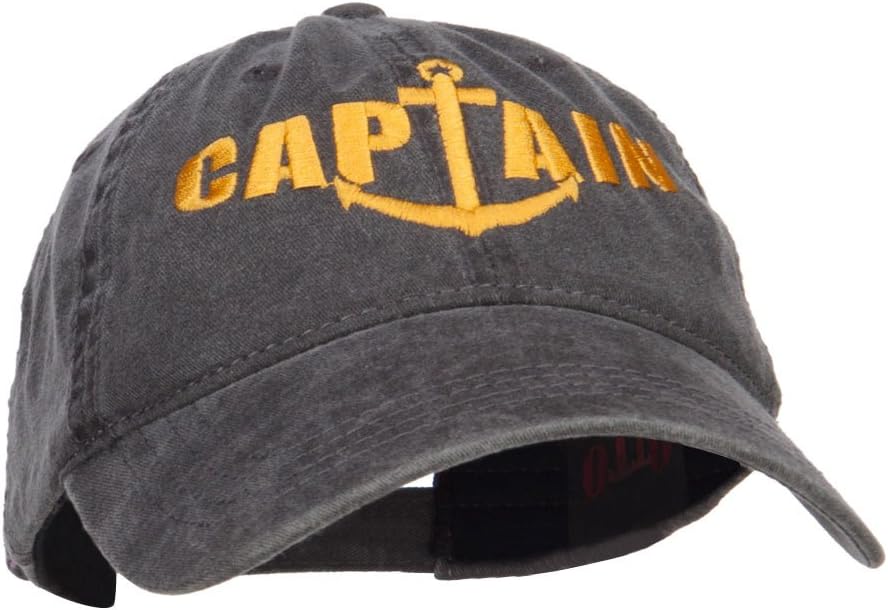 Captain Anchor Embroidered Washed Cap