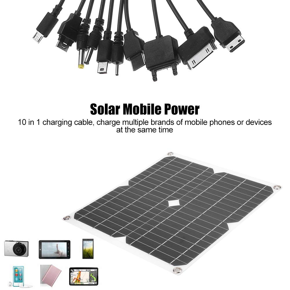Outdoor Supplies, 25W 5V Portable Solar Panel, Travel for Outdoor