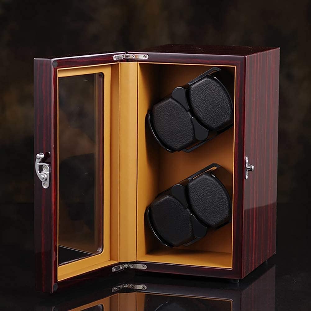 GagalU Watch Winder with Cover Automatic Watch Winder for 4 Watches,Wooden Display Box Watches Collectors Storage Rotating Watch Box with 5 Rotation Modes image 3