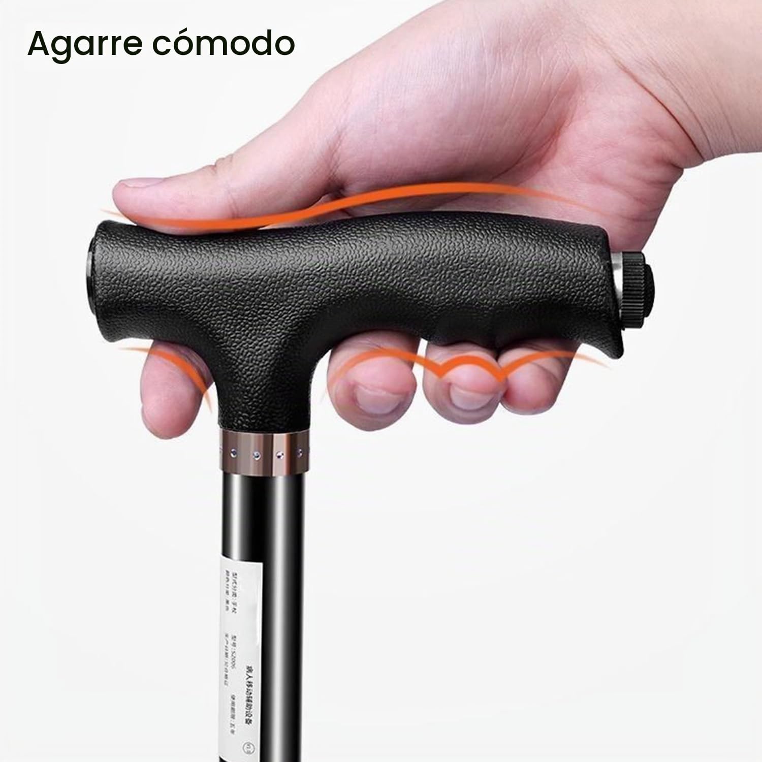Bastón para Hombres y Mujeres,10 Posiciones De Altura Ajustable De 72 a 94 Cm,Base con Cuatro Patas Grandes,con Reposabrazos Pequeños,Bastones para Personas Mayores y Adultos