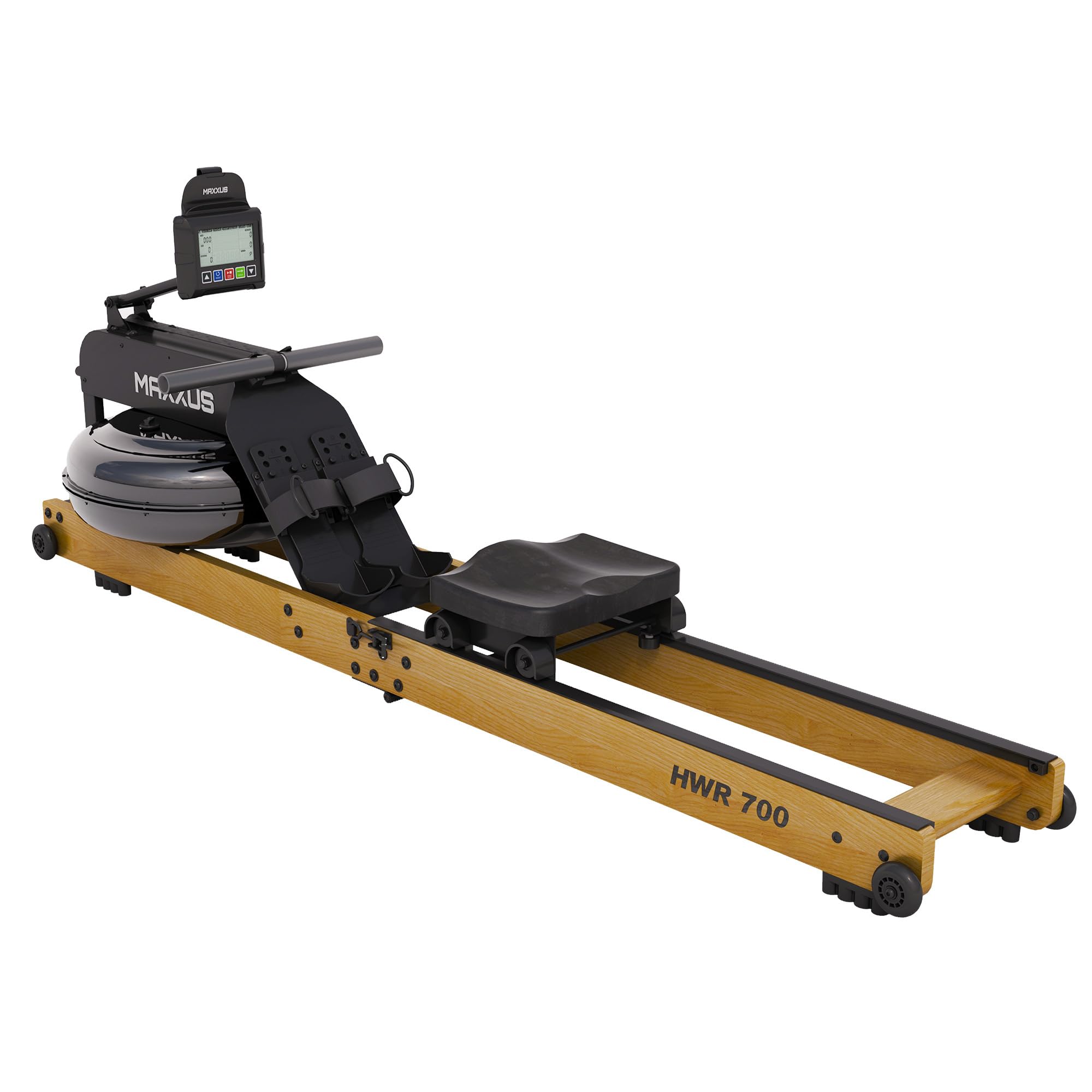 MAXXUS Vogatore per Casa HWR 700 - Professionale, Pieghevole, Display, Braccia, Uomo - Rowing Machine, Remergometro, Vogatore ad Acqua, Vogatori da Casa, Camera, Rower, Rematore