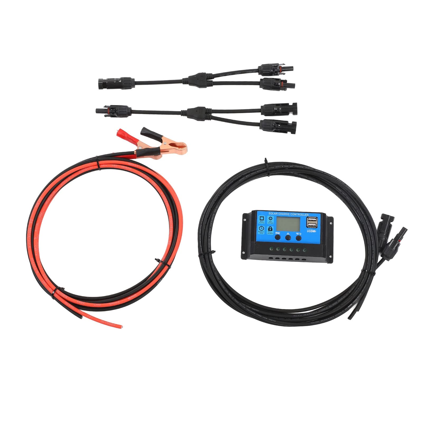 lyrlody Pannello Solare Portatile, Kit Pannello Solare Mono Pieghevole Conversione Al 21%, Telaio in Alluminio IP65 con Supporto Regolabile, per da Campeggio Balcone Barca (100W)