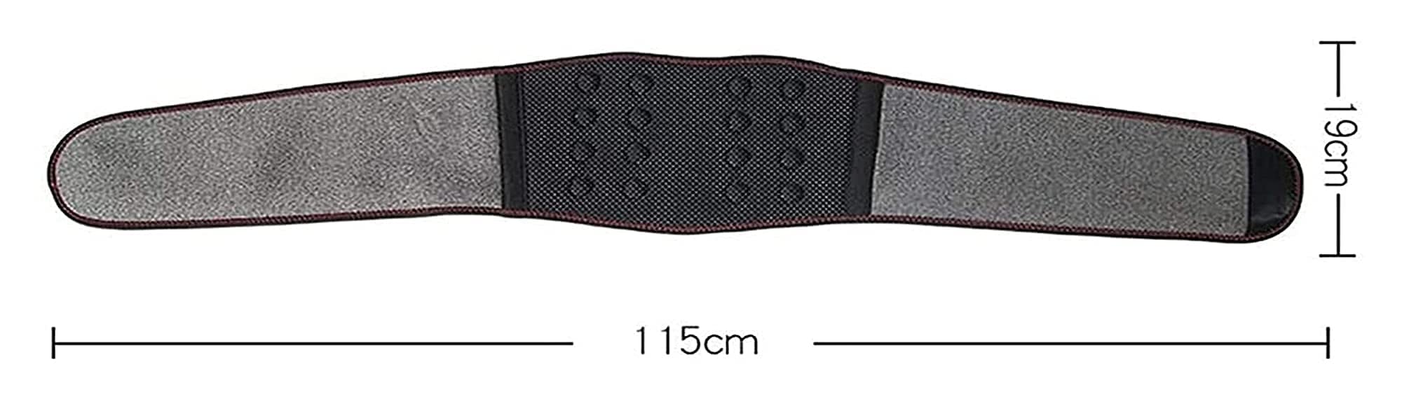 Cinturón de Soporte Lumbar con autocalentamiento para Espalda Baja con imán para aliviar el Dolor, escoliosis, Hernia de Disco, ciática, Enfermedad del Disco