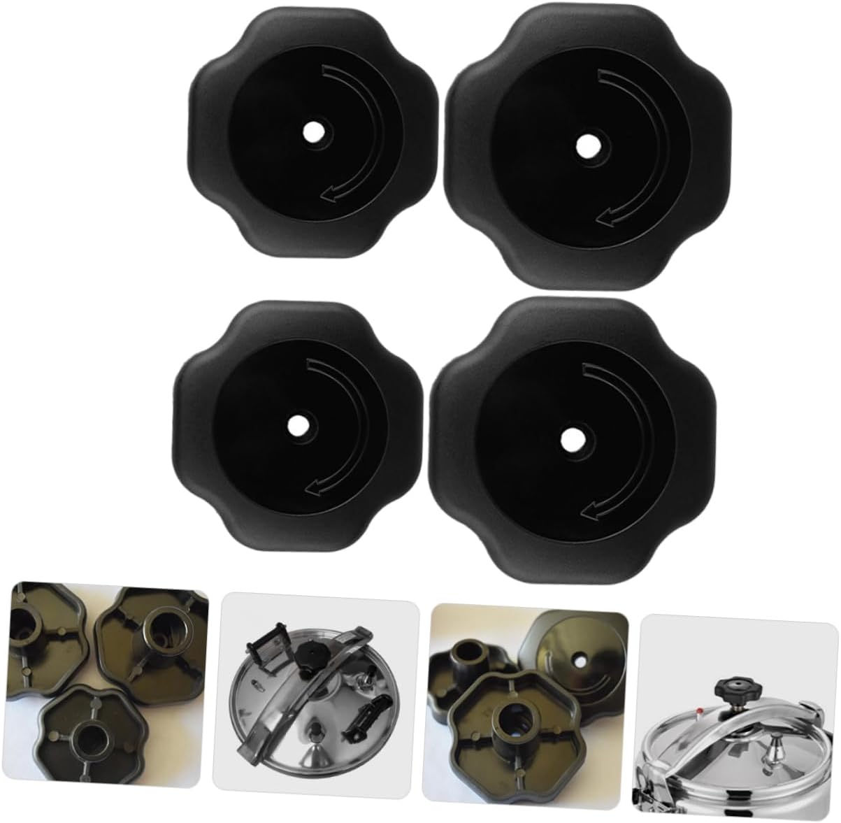 4pcs Pressure Cooker Top Knob Replacement Stove Cover Knobs Handles Heat Resistant