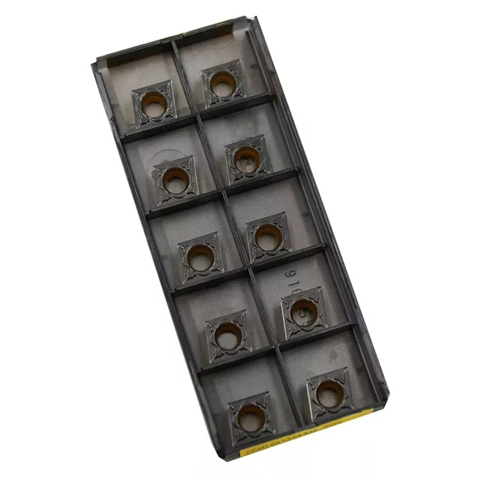Inserto Per Tornitura In Metallo Duro Da 10 Pezzi Con Doppio Rivestimento CVD(CCMT09T304-KM 4225)