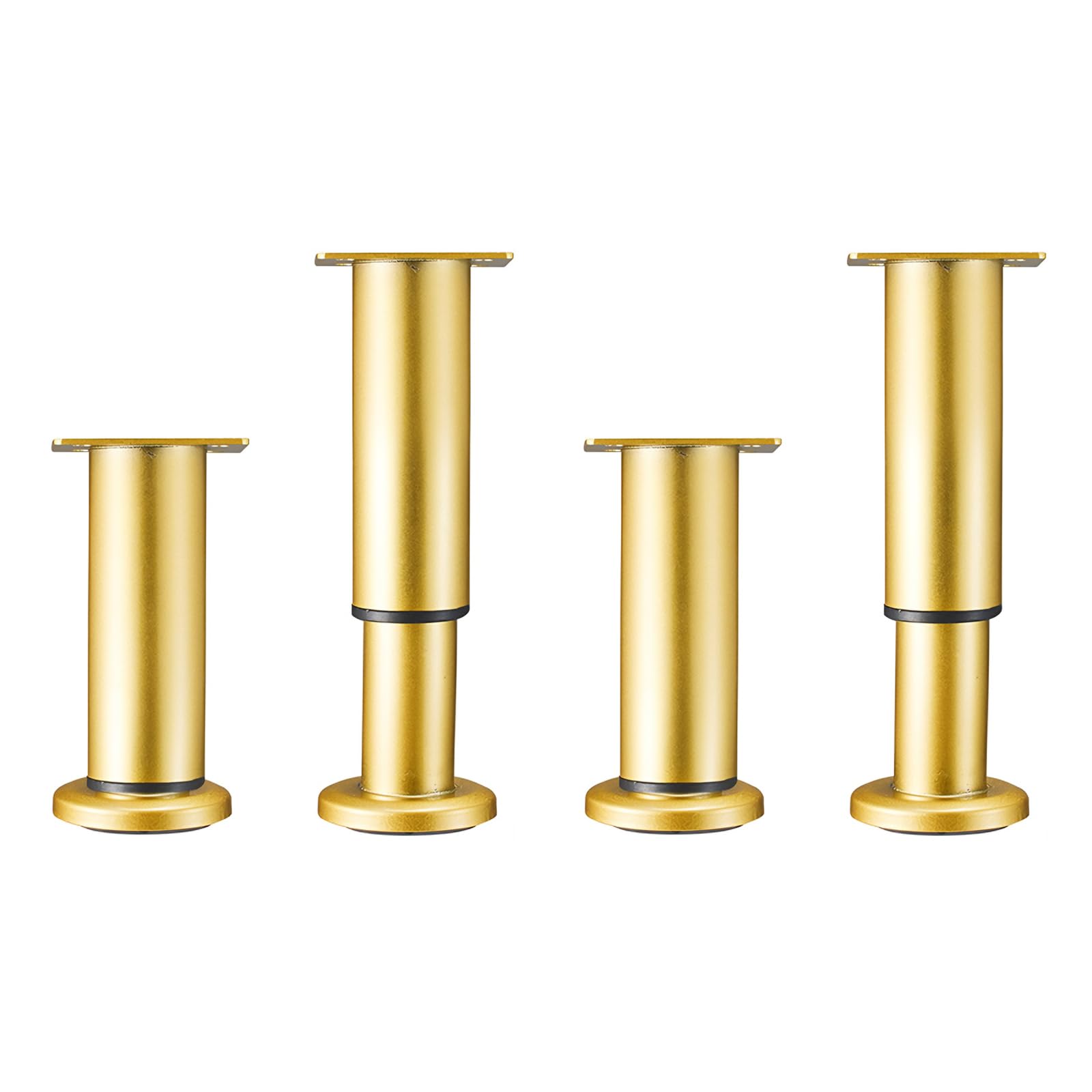 4 szt. Wielokolorowe metalowe regulowane nóżki do mebli w wielu rozmiarach(Golden,18-34cm)