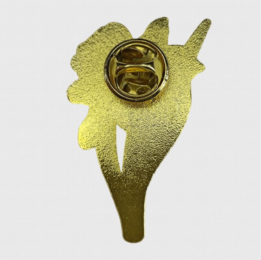 Image of Enamel Pin Badge Daffodil Flower Brooch Pin for Teachers Nurses Doctors Lawyers Architects Interior Designers Florists Gardeners