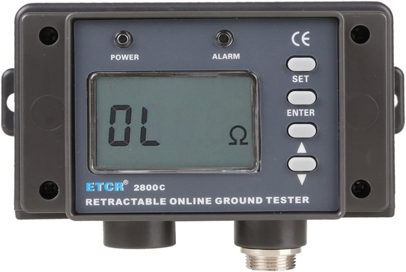 Insulation Resistance Tester, Clamp On Ground Earth Resistance Tester ETCR2800C Non-Contact Grounding Resistance Online Tester, Circuit Resistance Tester
