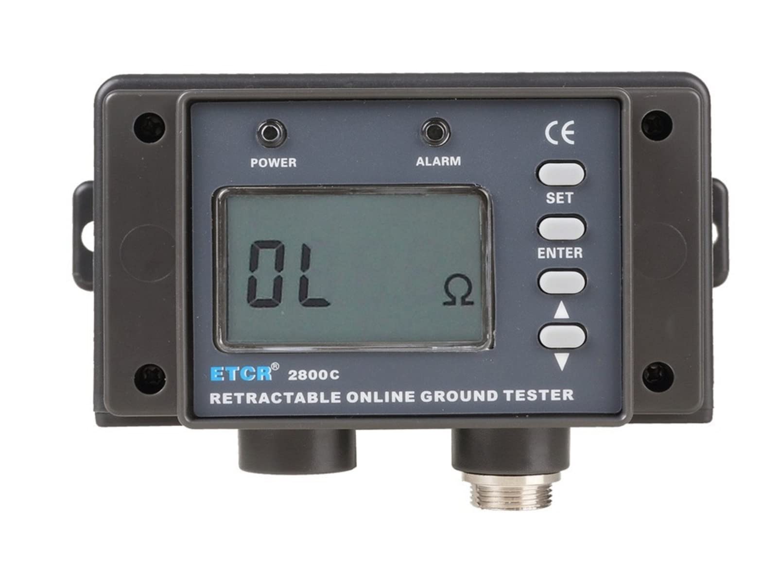Klemme auf gemahlenem Erdwiderstandstester ETCR2800C Online-Tester des nicht kontakten Erdungswiderstands, Schaltungswiderstandstester,Hohe Präzision
