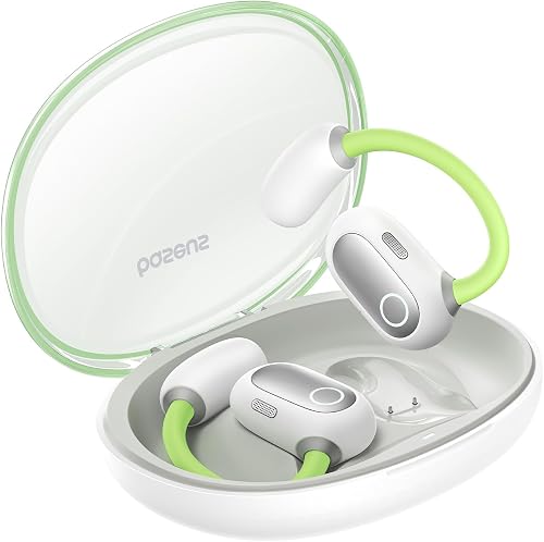 Baseus Eli Sport 1 Open Ear Bluetooth Headphones for Running, Directional Acoustic, Printed Bass, Ultra Light, IPX4 Waterproof, ENC Microphones, Green - 4