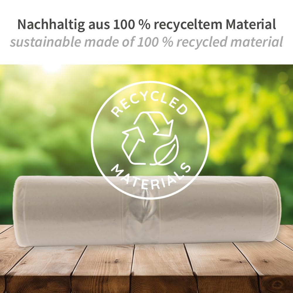 250 Stück, Abfallsäcke, FRANZ MENSCH, 160 l, transparent, LDPE, 60my, Rolle | Hygoclean, Müllbeutel, Müllsäcke, Mülltüten, Rollenware, reißfest, Abfallentsorgung, Gewerbe und Industrie