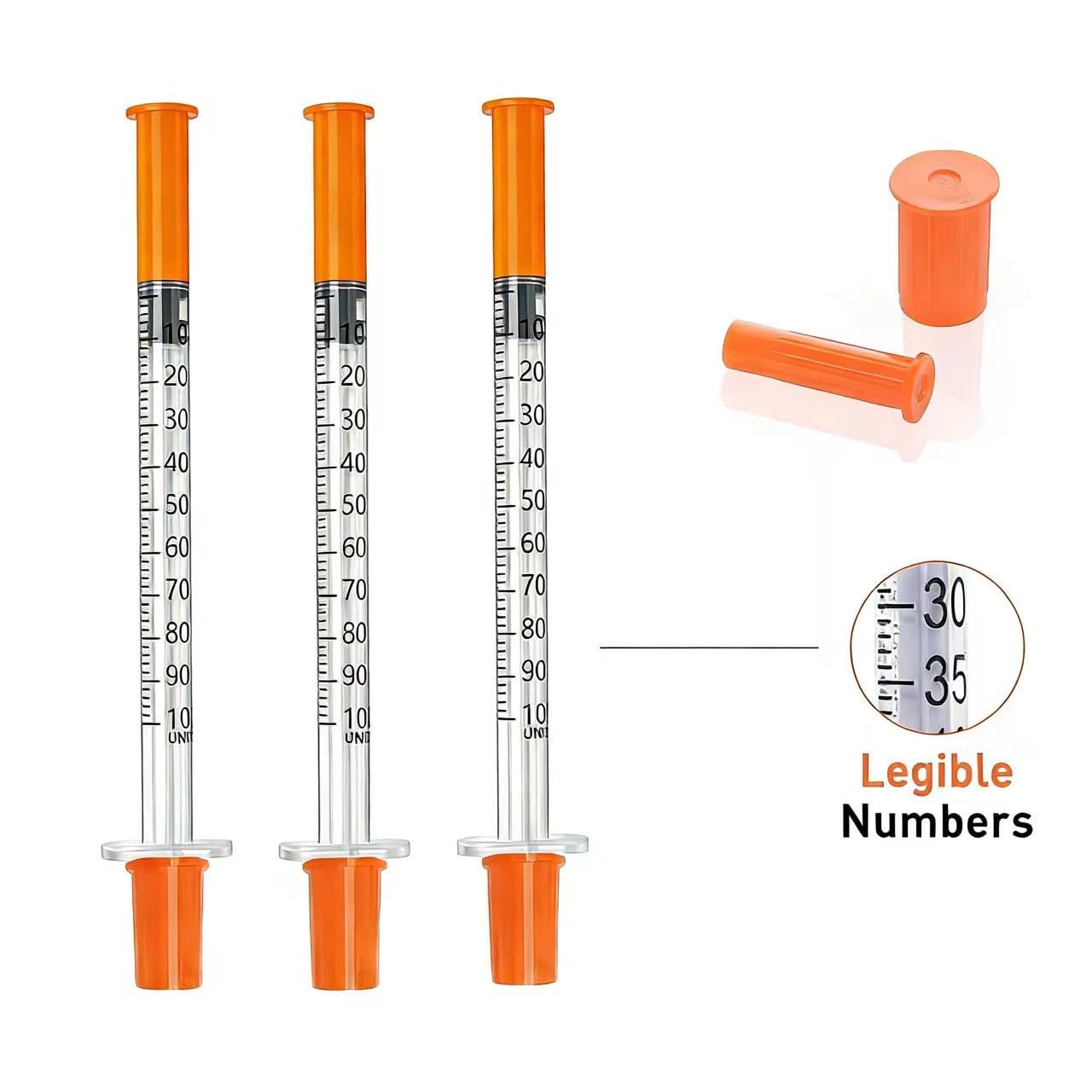 Syringes for Labs - 30 Pack 1ML -2