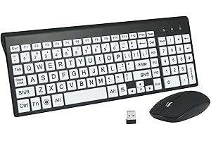 Large Print Wireless Keyboard and Mouse Combo: Your Visionary Typing Solution