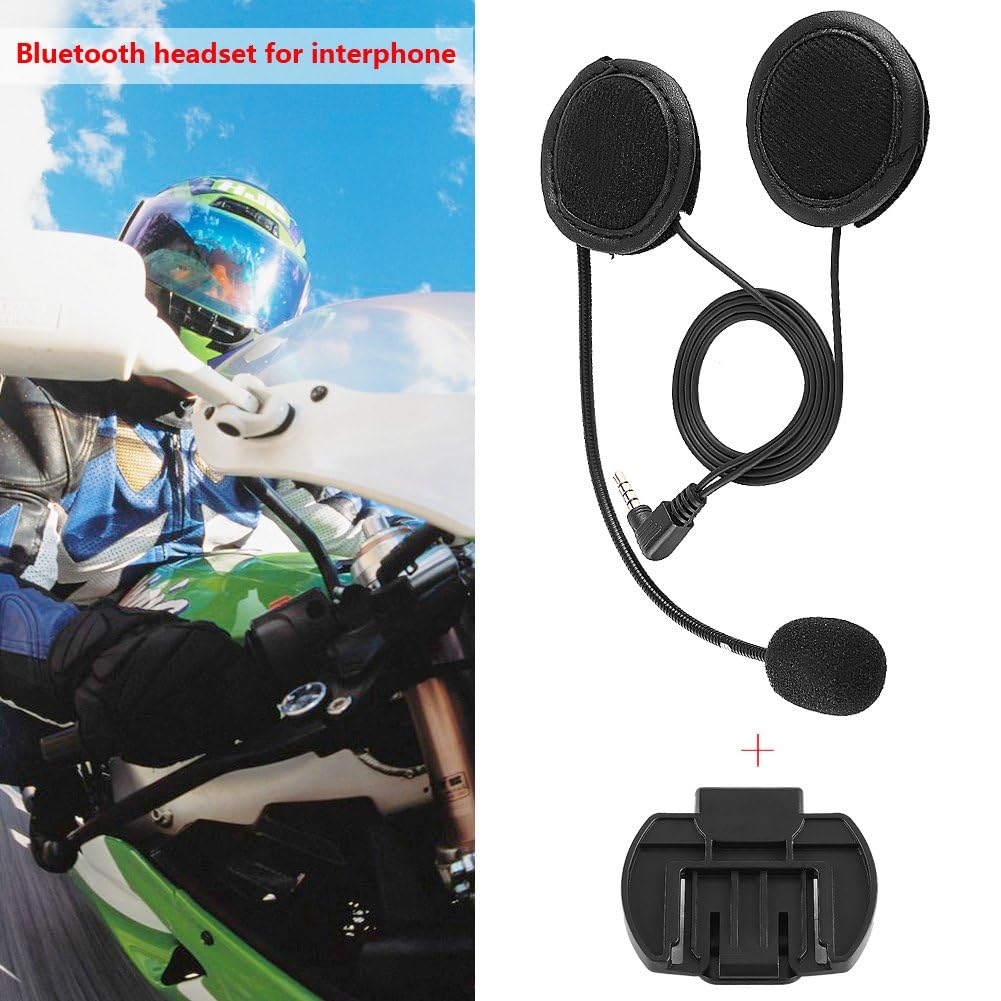 Keenso - Cuffie Bluetooth con Microfono e Clip, per V4/V6, motociclette, Bluetooth, interfono