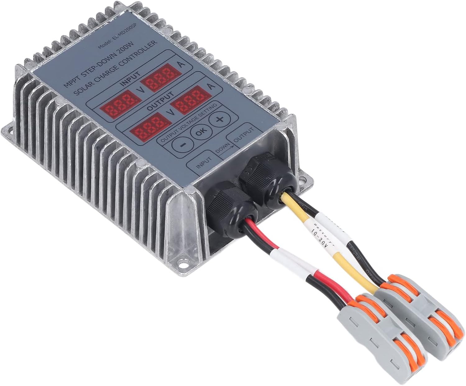 Walfront MPPT Solar Controller angled view