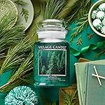 Village Candle Balsam Fir Large Apothecary Jar, Scented Candle, 21.25 oz., Green - Image 2