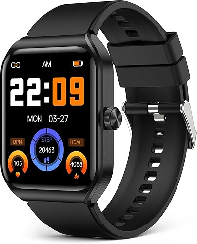 Reloj inteligente para hombre, pantalla táctil HD de 1.91 pulgadas con más de 100 deportes, presión arterial, frecuencia cardíaca, oxígeno en