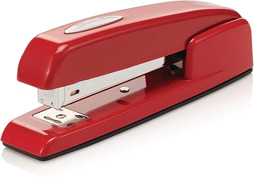 Miniatura 2 de Swingline Engrapadora, 747 Icónica engrapadora de escritorio, capacidad para 25 hojas, Rio Red (74736) AND Swingline Staples, S.F. 4, Premium, 14"