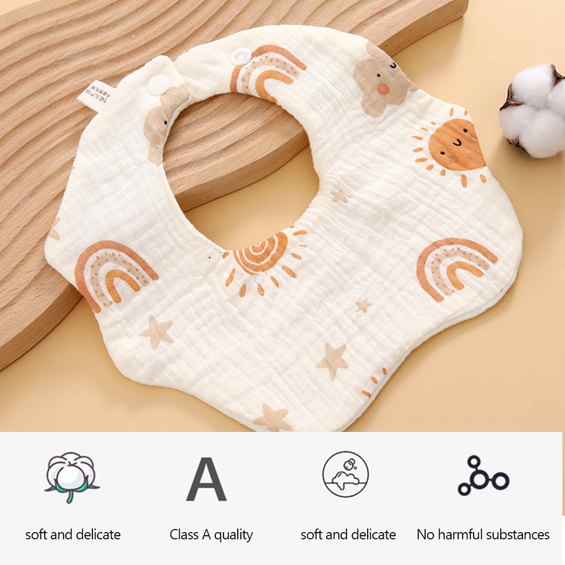Foulard Neonati E Bambini In Cotone A Quadri – Bandana Triangolare 45 Cm, Regalo Ideale Dalla Nascita - 6