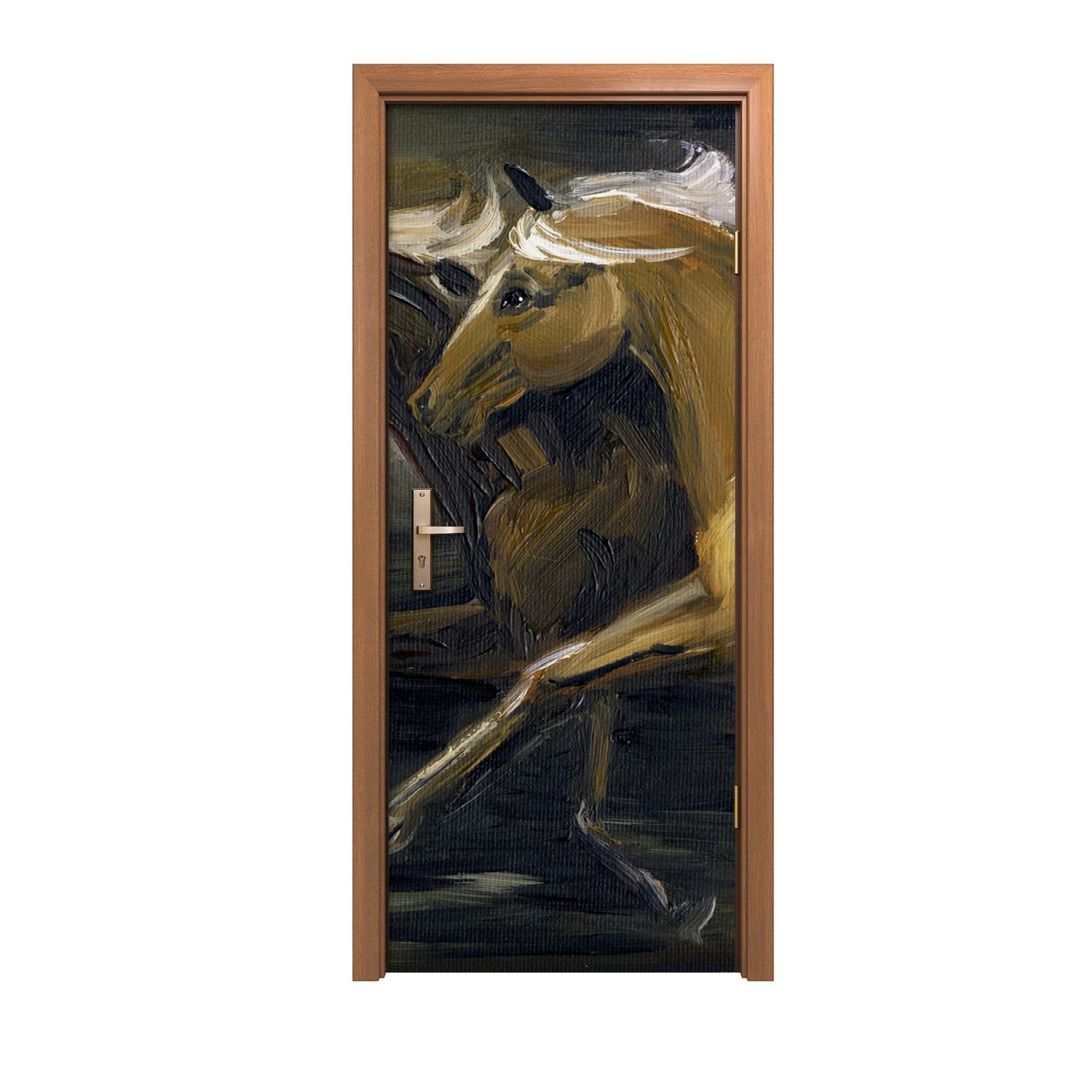 Autocollant de porte 90x200cm décoration murale sticker animaux