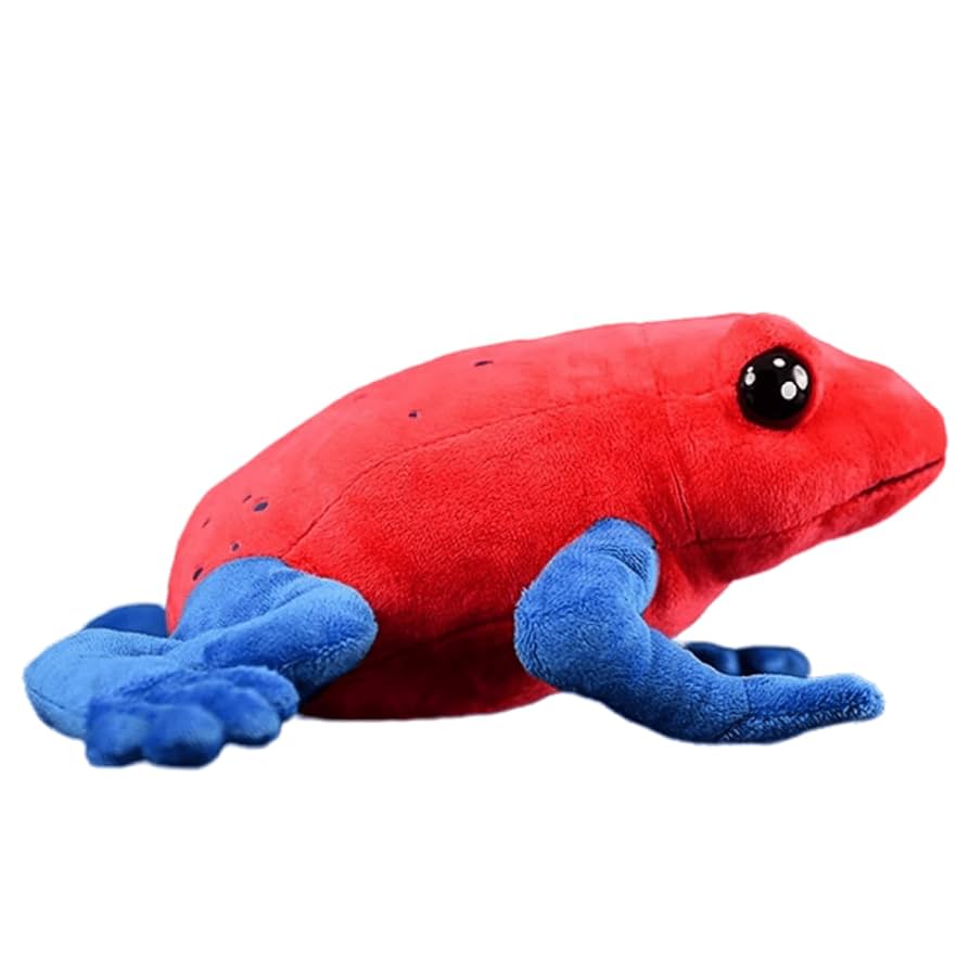 カエルのぬいぐるみ 赤いズボン W20230474 ぬいぐるみ 爬虫類 カエル 蛙 イチゴヤドクガエル