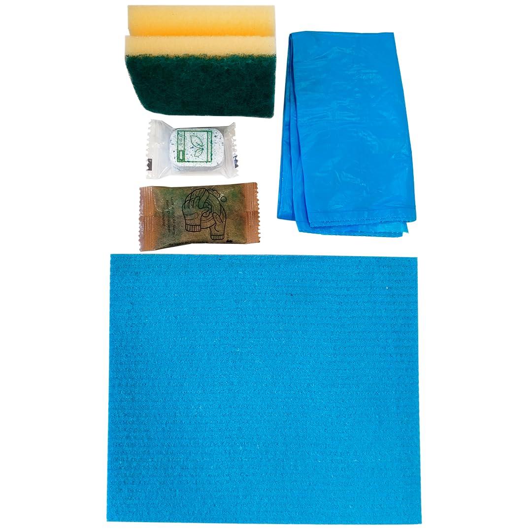 Clim Profesional 50 Kit Limpieza Cocina Apartamentos Turísticos Embolsados. Caja 50 kits para Alojamientos y Hoteles Limpieza Cocina Embolsados.