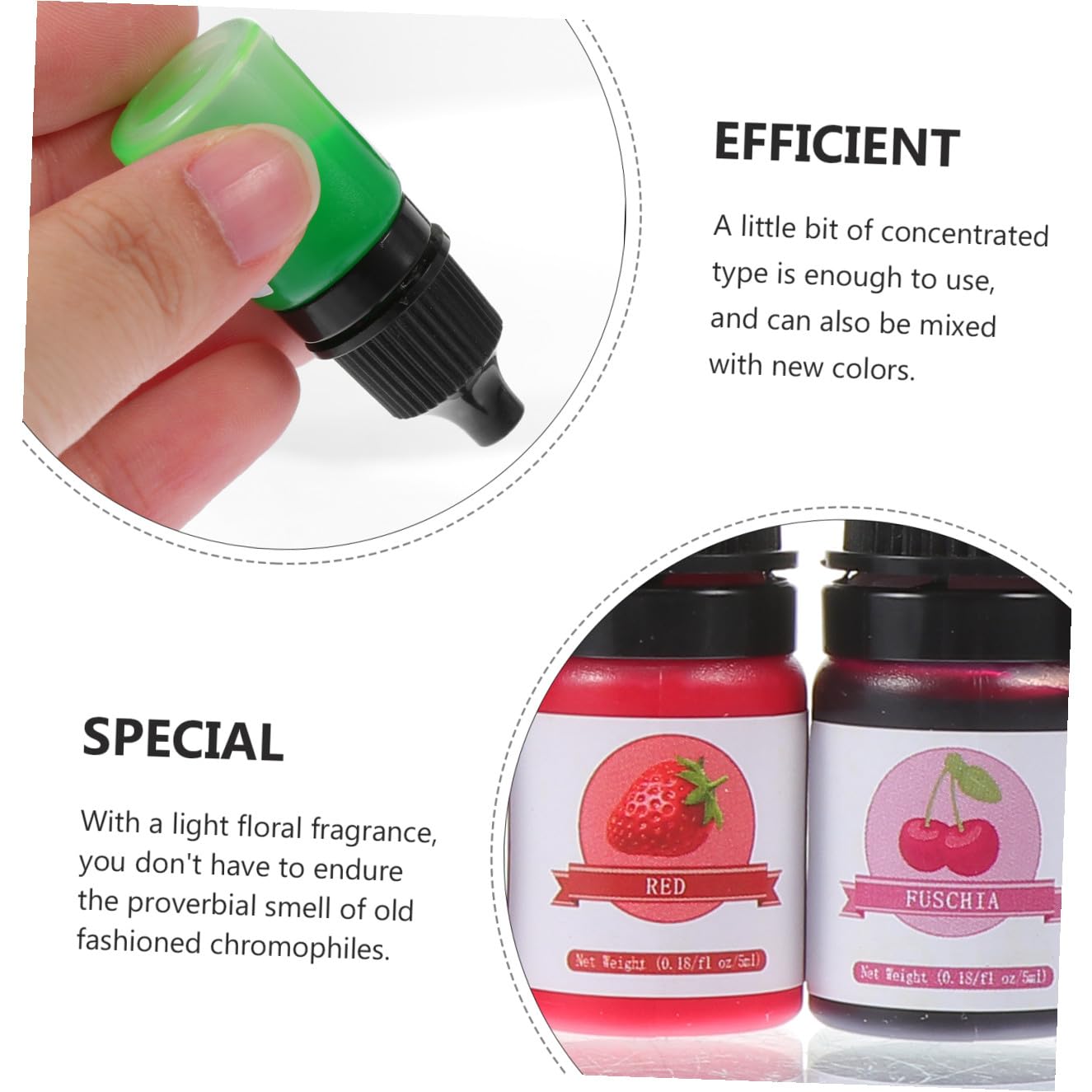 Hohopeti 24 Colorantes Líquidos Concentrados de 5 Ml para Resina y Manualidades, Pigmentos Oleosos Mezclables para Fabricación de Joyas y Proyectos DIY