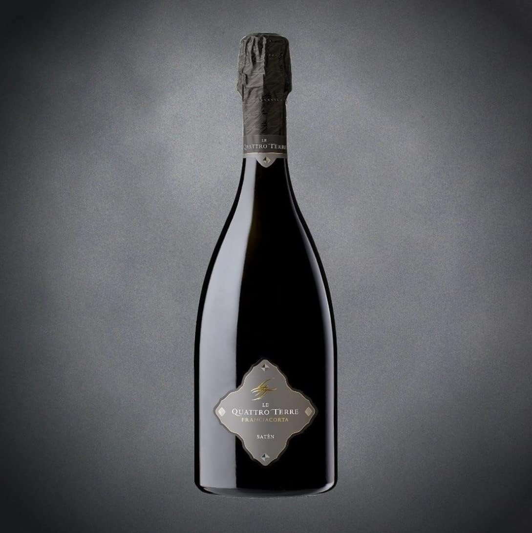 Le Quattro Terre - Franciacorta Satèn DOCG – 100% Chardonnay - Affinamento di 2 anni - 12,5% vol. - 75cl (1 bottiglia) (Confezione da 6)