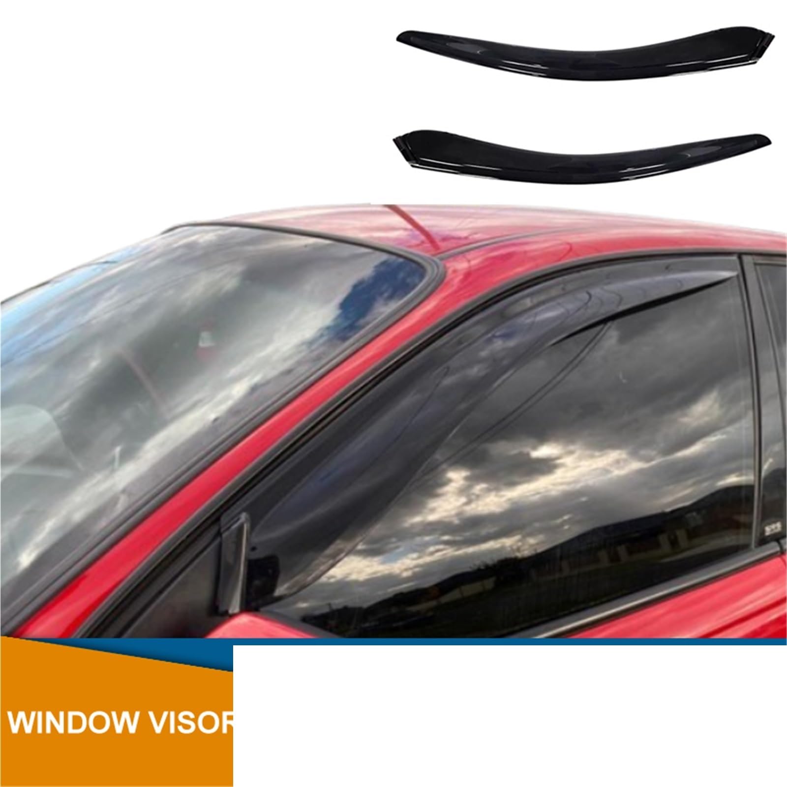 Deflector Viento ventanilla Visera Protectora meteorológica para Commodore VT VY VX VZ 1997, 1998, 1999, 2000, 2001, 2002, 2003, 2004, 2005, 2006, 2007, 2 uds