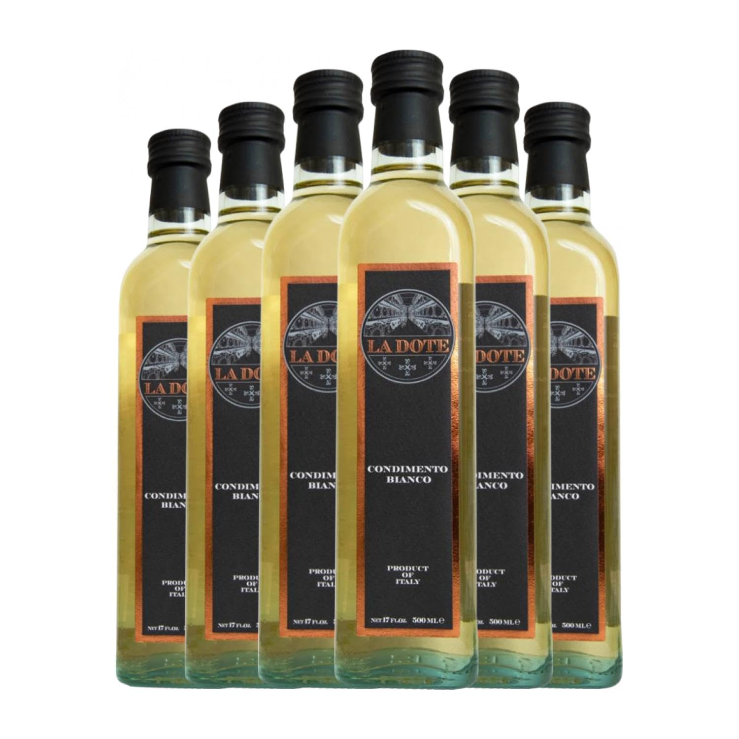 Vinagre Alico. La Dote Condimento Bianco Botella Medium 50 cl (Caja de 6 Botella Medium de 50 cl)