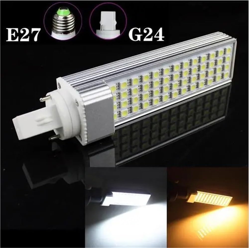 Wide Voltage Lights 30pcs lot AC85-265V 13W E27 LED Corn Bulb Light 52pcs SMD 5050 180 Degree Aluminum — view 2