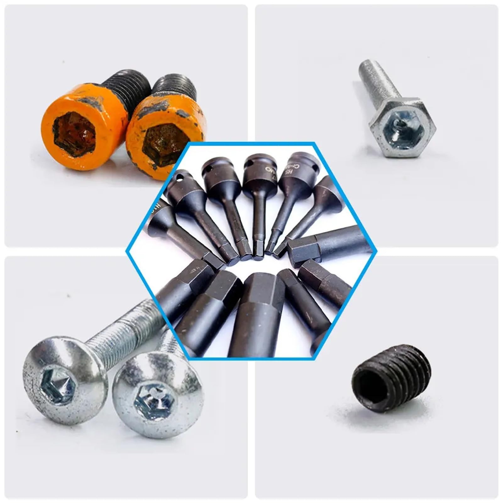 10pcs 1/2 Inch Drive Impact Torx Star Bit Socket Sets Socket Bits Set Metal Hand Tools For 1/2 Inch Square Head Wrench
