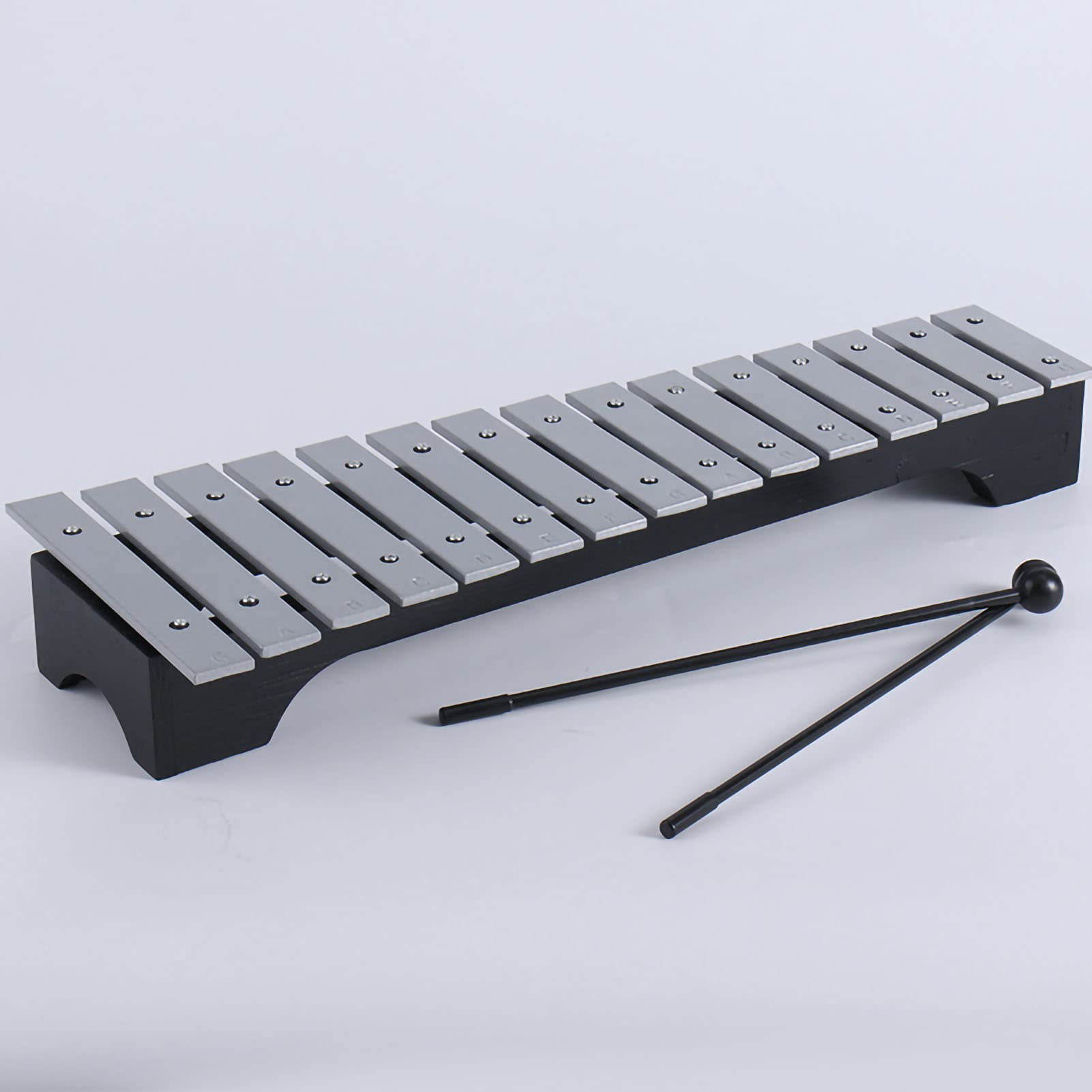 Generic Kit Glockenspiel en Aluminium 15 Tons, Facile à Transporter pour L'éveil de L'éducation Précoce