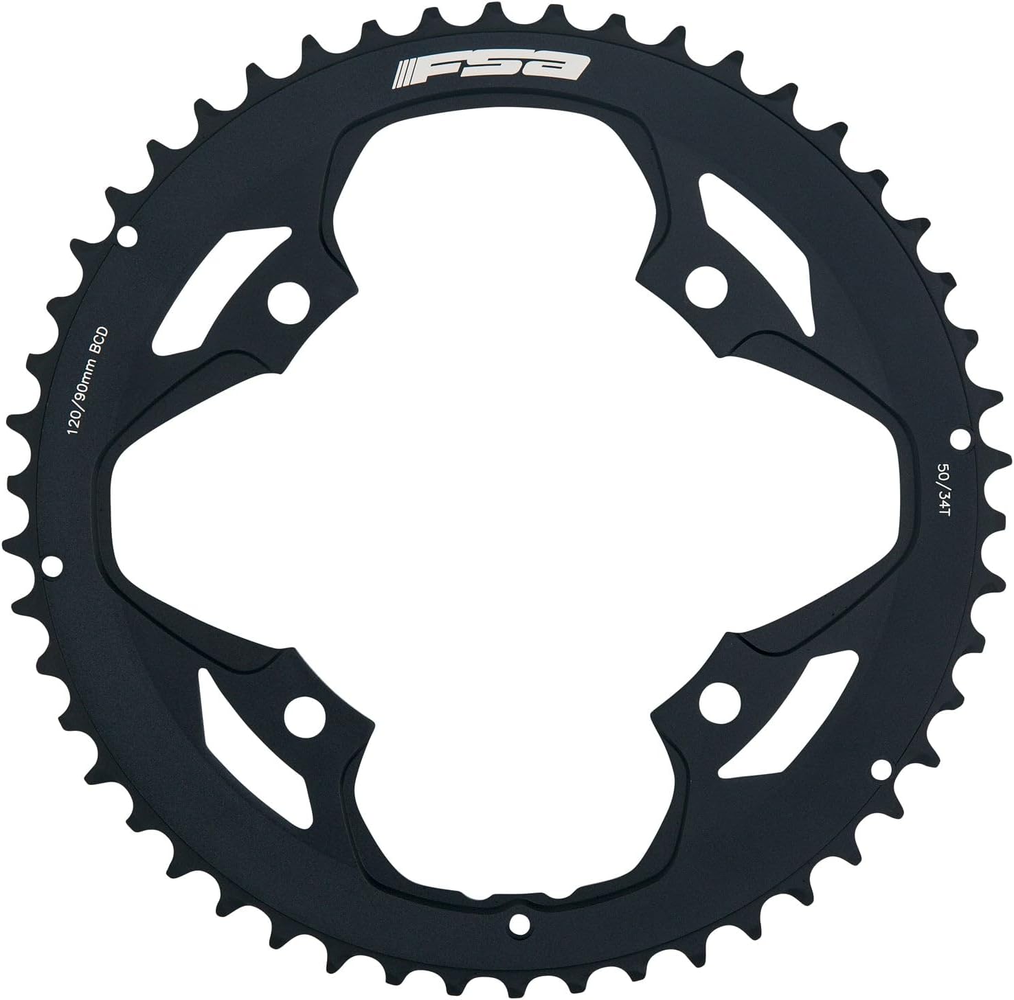 Full Speed Ahead FSA Pro Road Bicycle Chainring - 120x50T Black N11 WA066-370-0044005050