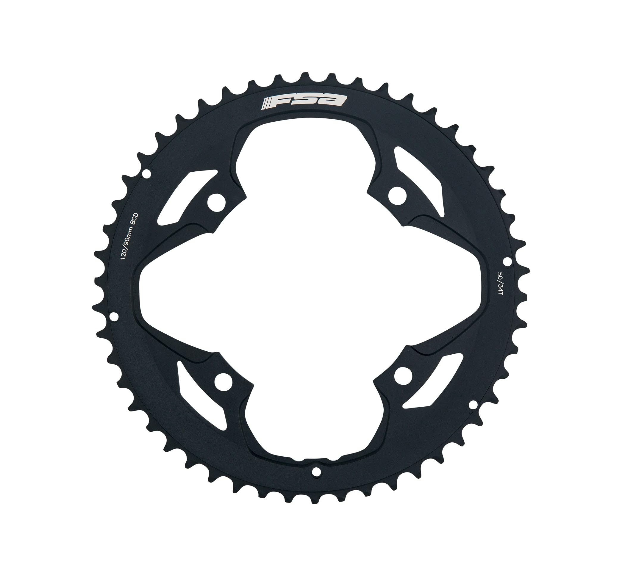 Full Speed Ahead FSA Pro Road Bicycle Chainring - 120x50T Black N11 WA066-370-0044005050