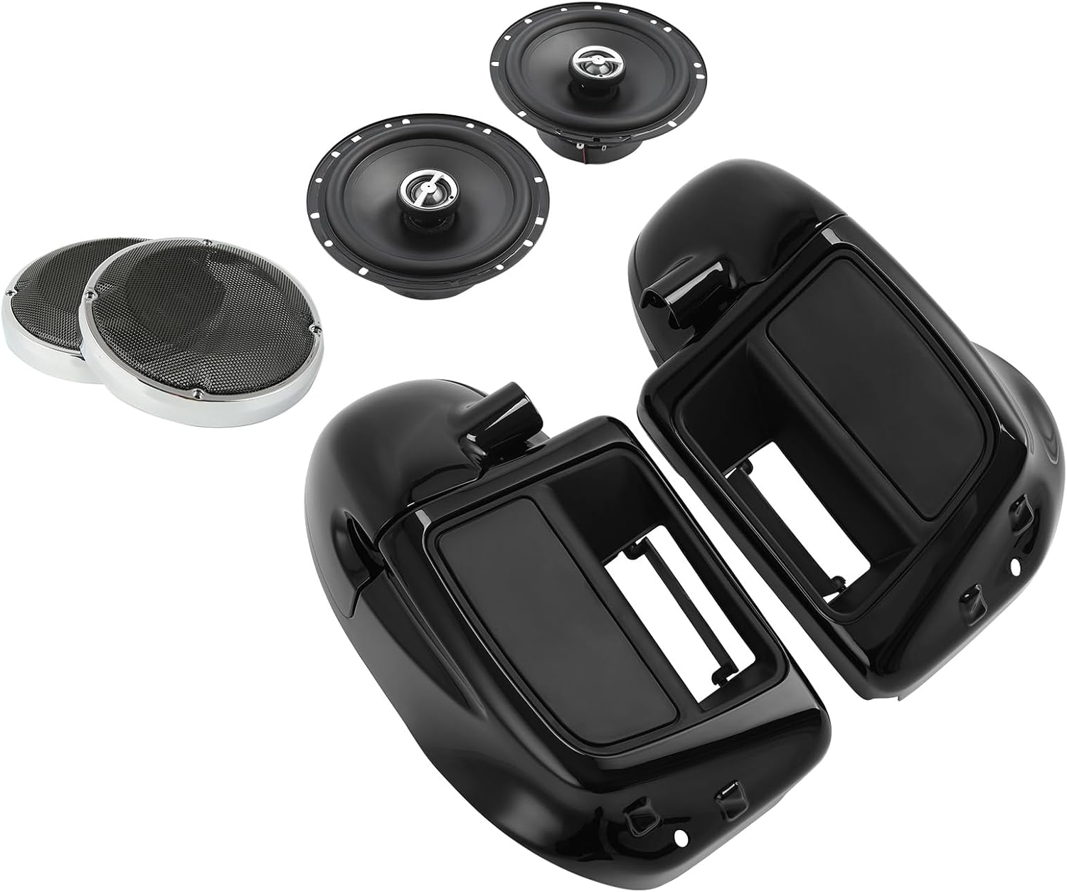 TCMT Lower Vented Leg Fairing 6.5" Speakers Grills Fits For Harley Touring 2014-2024 Trike Road King Street Glide Road Glide Electra Glide Air-cooled