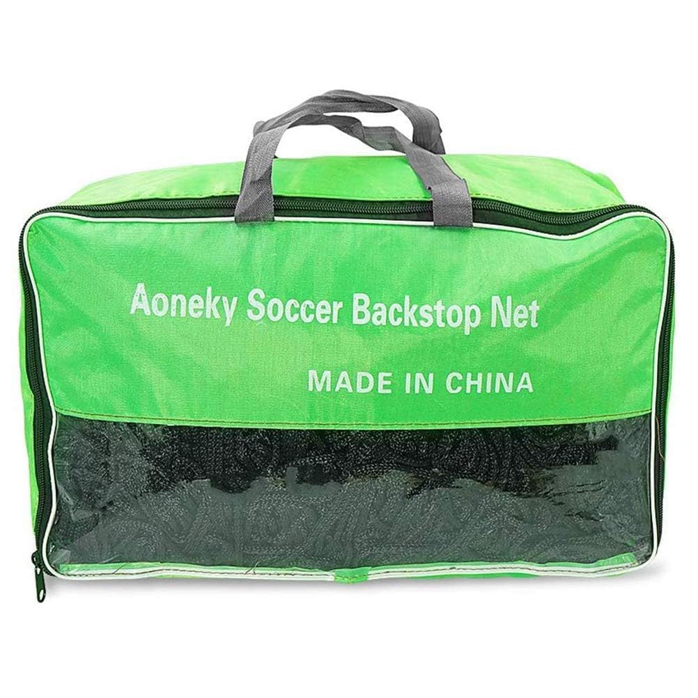 Aoneky Red de Barrera para Fútbol 3×3/4.5/6/9/12M, Cuerda de Poliéster 2,5 mm, Malla 10×10 cm, Negro