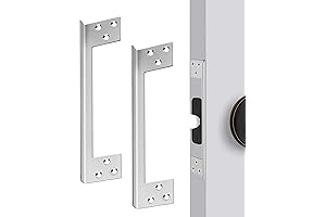 Door Latch Protector: Enhance Home Security with 7" Steel Guards - Protect Against Unauthorized Entry