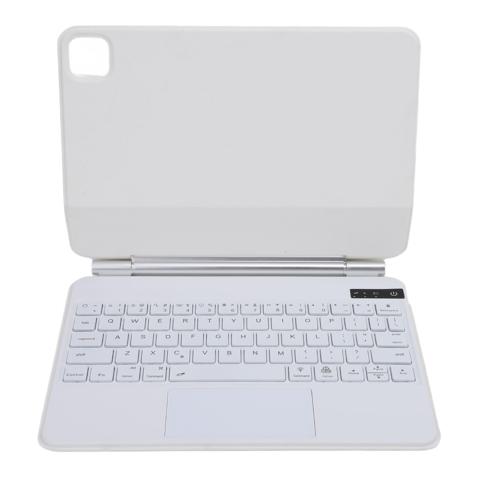Custodia per Tastiera per Tablet, Custodia per Tastiera TouchPad Design con Supporto Galleggiante Magnetico per Tablet (WHITE)